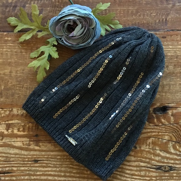 MICHAEL Michael Kors Ribbed Sequin Beanie - Picture 6 of 6